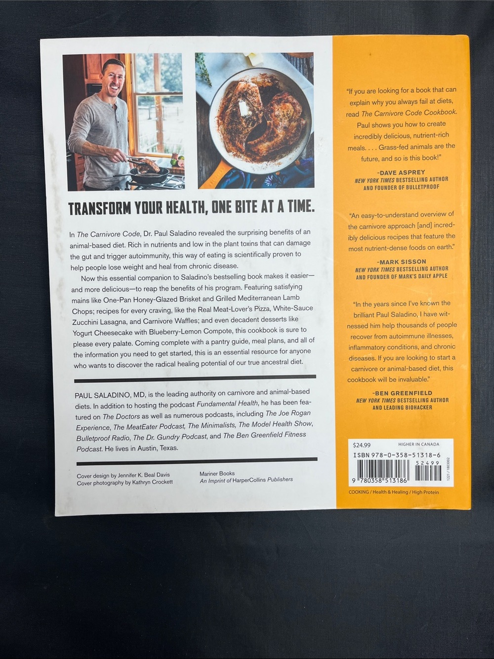 The Carnivore Code Cookbook by - Yellow Cover - Picture 2 of 2